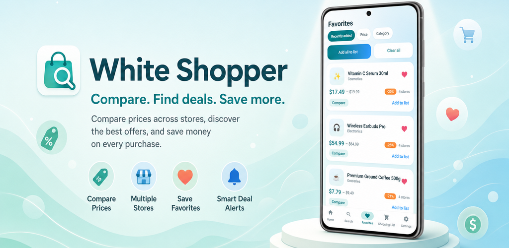 White Shopper banner